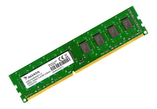 Imagen 1 de 1 de Memoria RAM Premier color verde  4GB 1 Adata ADDU1600W4G11-S