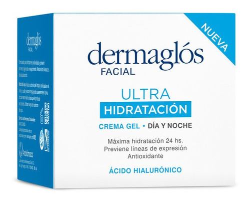 Imagen 2 de 4 de Crema Gel Dermaglós Dia Y Noche Ultra Hidratacion 50g
