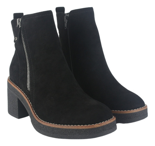 Botin Chalada Mujer Bricca-2 Negro Casual