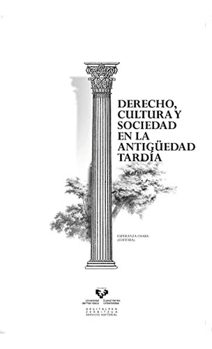 Libro Derechocultura Y Sociedad En La Antiguedad De Osaba Ga