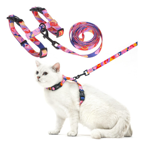 Juego De Arnés Y Correa Para Gatos Pupteck, Ajustable, A Pru