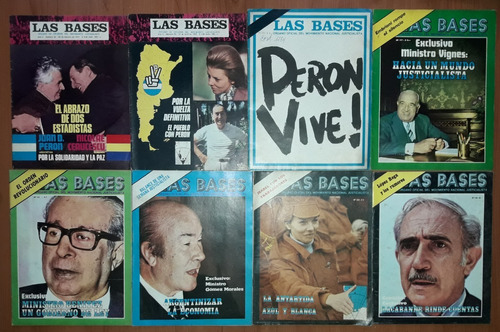 Lote 11 Revistas Las Bases 1973 1974 1975