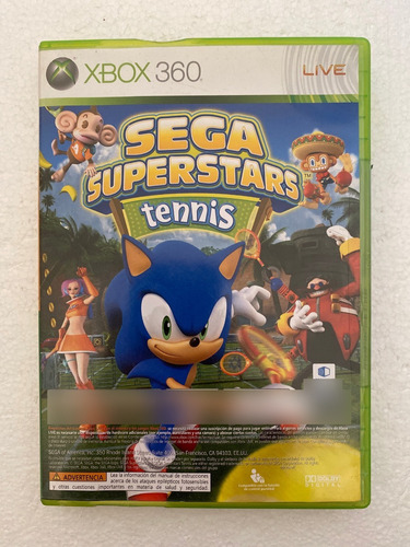 Juego Xbox 360 Sega Superstar Tennis Sonic Xbox Live Arcade (Usado)