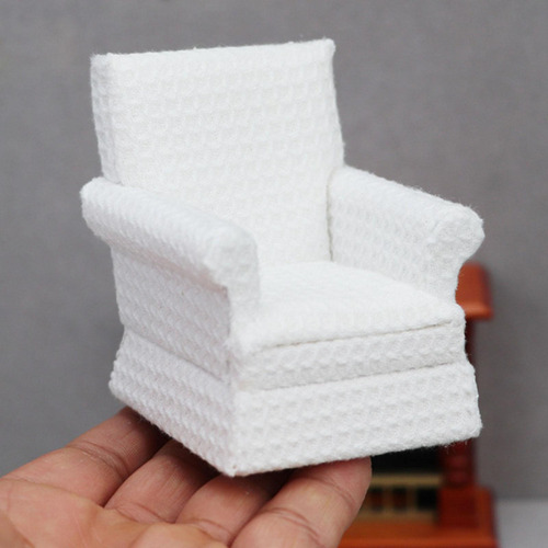 Nuevo Casa De Muñecas En Miniatura, Sofá De Madera,
