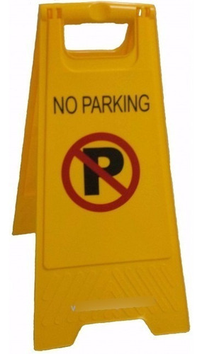 Cartel De Piso De No Estacionar - No Parking Plegables 60cm