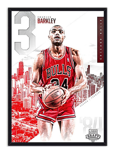 Cuadro Decorativo Póster Charles Barkley Nba