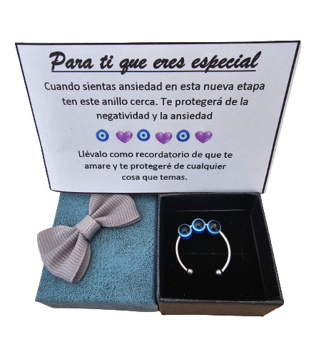 Anillo Antiansiedad Viene Con Dedicatoria Y Cajita De Regalo