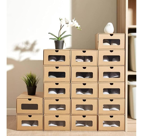 Paquete De 10 Cajas De Cartón Para Zapatos Cajas De Cajones 