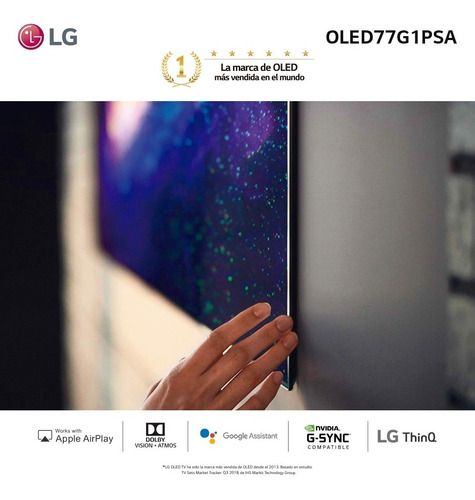 Imagen 5 de 5 de Smart Tv Oled 77 Oled77g1psa Ai LG - Garantía Oficial