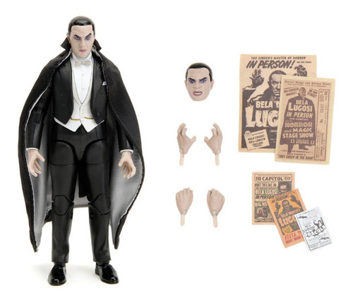 Boneco de ação Jada Deluxe de 15 cm de Drácula Bela Lugosi