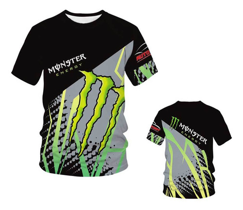 Polera De Cuello Redondo Monster Energy