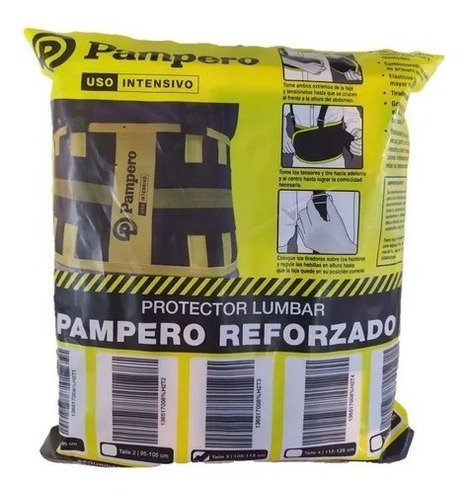 Faja Lumbar Pampero Reforzada Trabajo Hacemos Factura A Y B