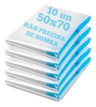 Comprar Kit 10 Saco À Vácuo Embalagem Organizador Pequeno 50x70 Roupa Casa Viagem Mala Não Precisa De Bomba