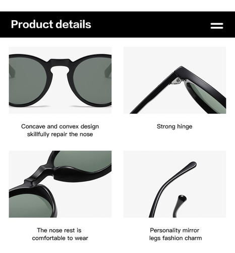 Soogree Gafas De Sol Polarizadas Redondas Para Hombre Y Muje