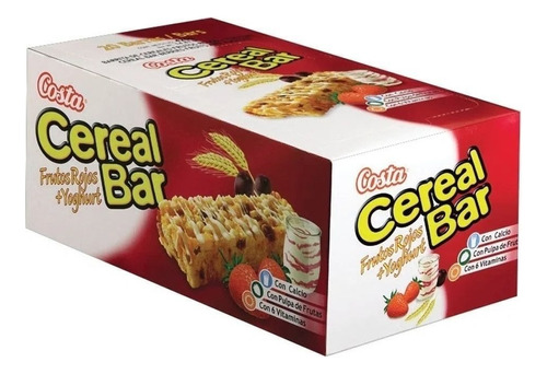 Barra De Cereal Frutos Rojos Cereal Bar Caja X 20 Barras