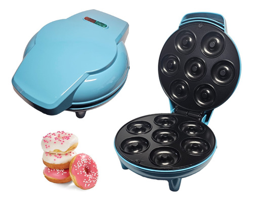 Máquina Mini Donas 7 Puestos Hls-86322a Azul