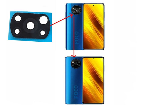 Xiaomi Poco X3 Pocophone X3  Lente Camara Trasera Reemplazo 