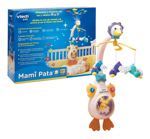 Movil Cunero Proyector De Cuna Para Bebe Vtech 4en1 Musical.