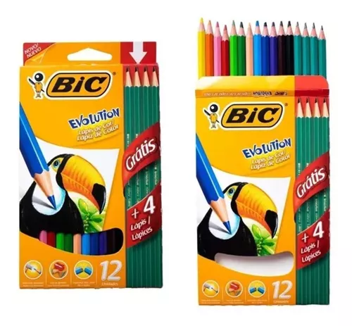 Lapiz Negro Bic Evolution Hb2 Sin Goma Caja X144 Unidades