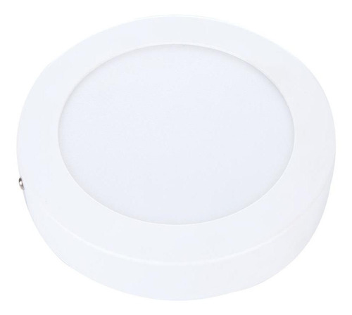 Painel Plafon Led 18w Redondo Sobrepor Branco Frio Luminária