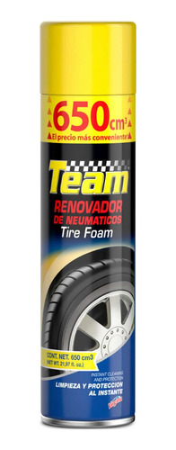 Renovador Neumaticos Team 650cm3 Limpia Protege Mf Shop