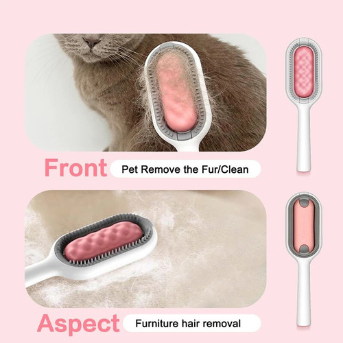 Cepillo De Pelo Gato Peine Limpieza Masaje Depilación 1pc