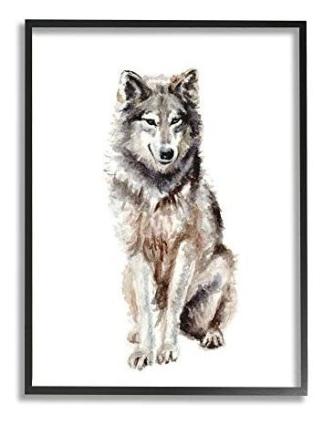 Pintura Dibujo Arte Stupell Industries Arctic Wolf Children'