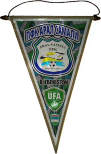 Banderin 37cm Full Color Futbol Uzbekistan Elegir Equipo Pfk Aral Samali Pfk Aral Samali