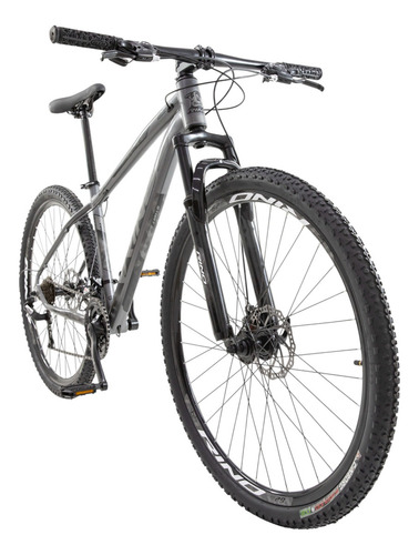 Bicicleta Aro 29 Alumínio 24v Rino Start Mtb Disco Suspensão Cor Cinza Tamanho Do Quadro 17