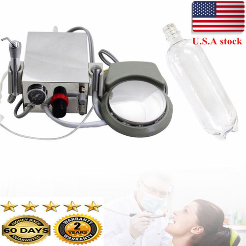 Dental Portable Air Turbine Unit 2hole Work With Compres Ttb