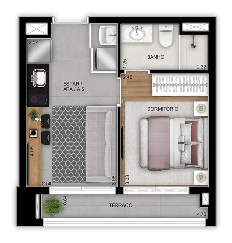 Imagem 11 de 15 de Apartamento À Venda No Bairro Vila Prudente - São Paulo/sp - O-17805-30187