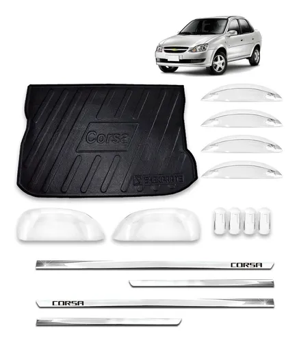 comprar Jogo Apliques + Protetor Frisos Slim Corsa G2 08 07 02