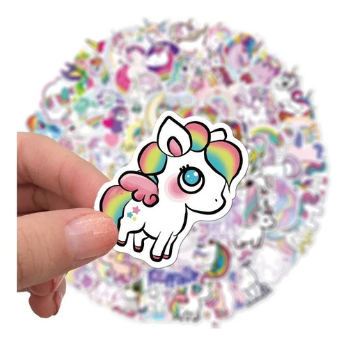 Unicornios - Set De 50 Stickers / Calcomanias