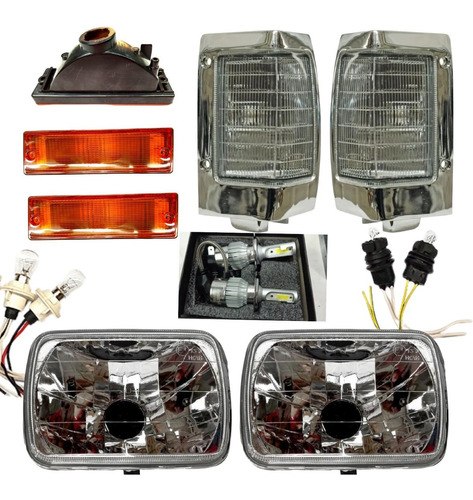 D21 Nissan Americana 94 95 96 97 98faros Y Cuartos Con Focos