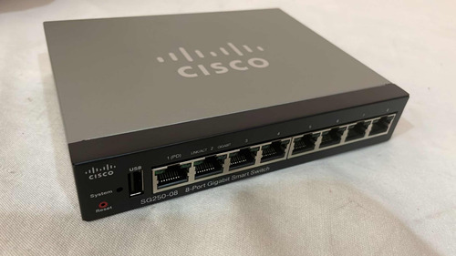 Cisco Switch Gigabit Ethernet Sg250-08