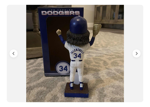 Figura Cabezón-bobblehead Fernando Valenzuela Retiro # 34