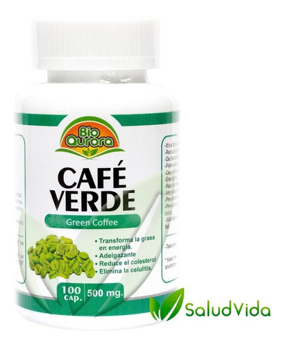 Café Verde 500mg. 100 Cápsulas