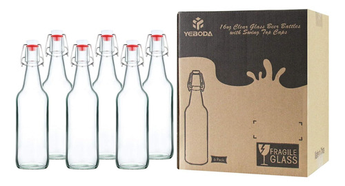 Yeboda Botellas De Cerveza De Vidrio Transparente Para...