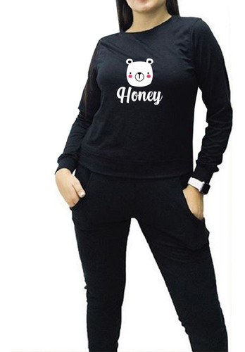 Conjunto Deportivo Blusa Y Sudadera Jogger Hermoso Mujer