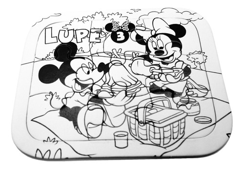 20 Rompecabezas Personalizado 9 Pzs Colorear Pintar Souvenir