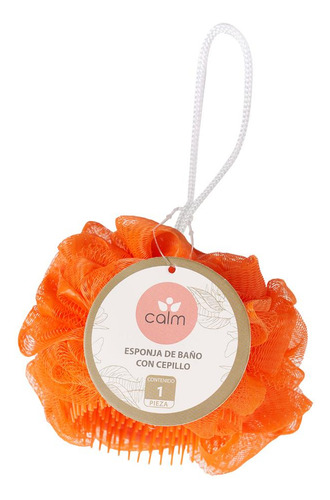 Esponja De Baño Calm Con Cepillo Colores Surtidos 1 Unidad