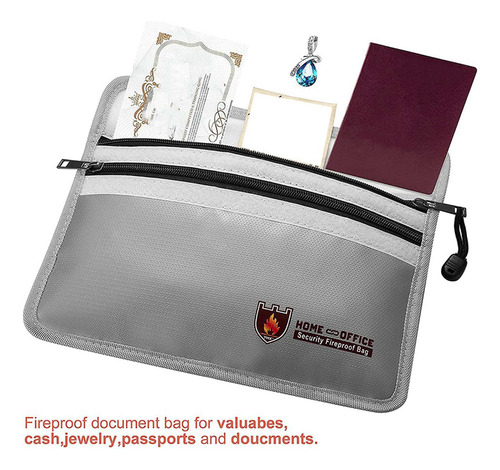 . 4 Bolsas De Documentos Ignífugas, Bolsa De Dinero