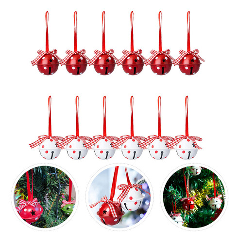 Cascabeles Navideños La Campana, 12 Unidades