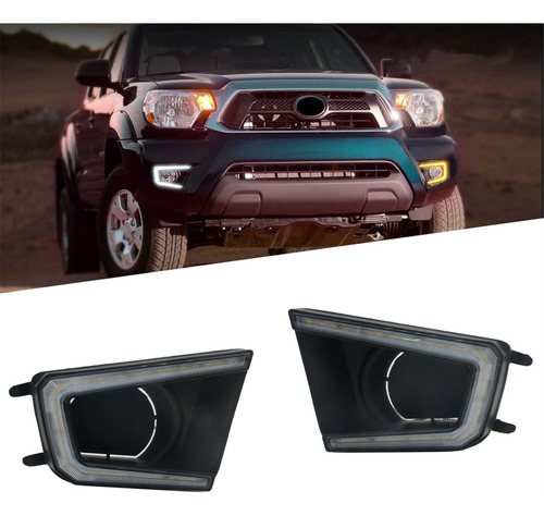 Para Toyota Dynamic Turn Signal Car Drl Led De Conducción Di