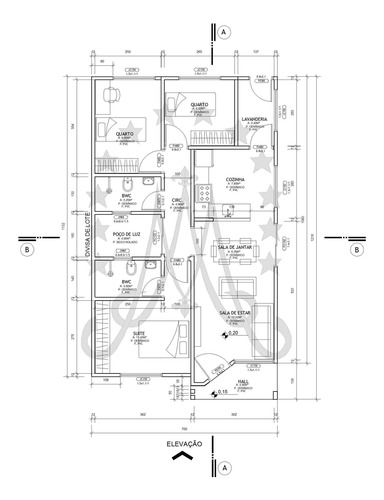 Projeto De Arquitetura Mg 3 Quartos Casa 78m² Lote 10x15
