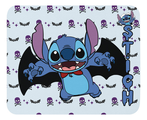 Mouse Pad Svart Diseño Stich Vampiro Halloween