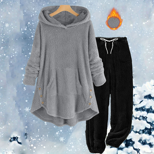 Conjunto De Sudadera Con Capucha De Manga Larga Y Colores De