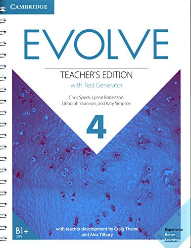 Libro Evolve Level 4 Teacher's Edition With Test Generat De