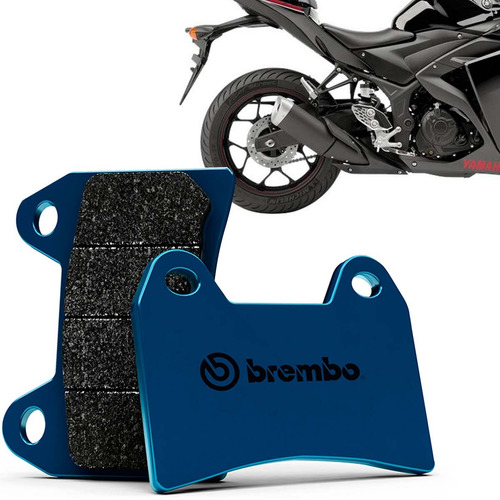 Pastilha Freio Traseira Yamaha Yzf R3 15 17 Carbono Cerâmica