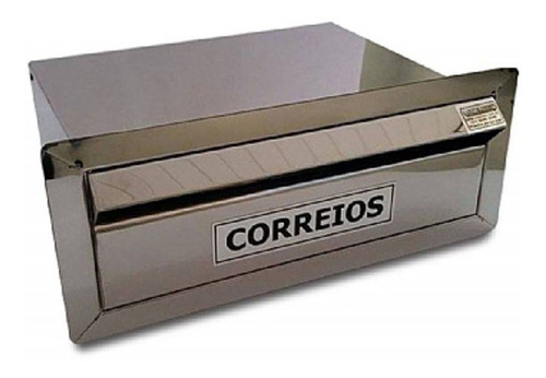 Caixa De Correio Aço Inox Para Embutir Muro